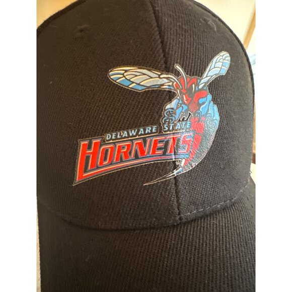 Delaware State Hornets Adjustable Black Cap - Picture 2 of 5